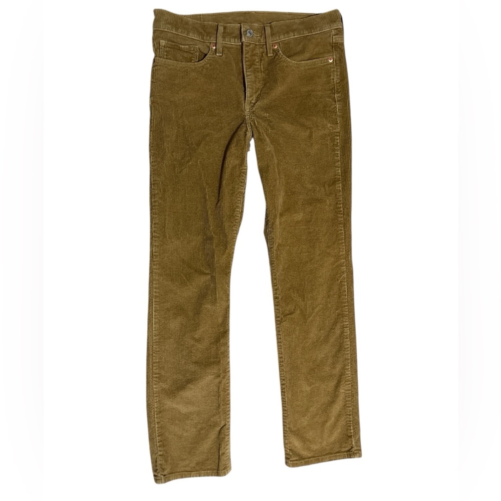 Levi's Women’s  Brown/tan Corduroy Pants Mid Rise w30 L30 medium wale straight
